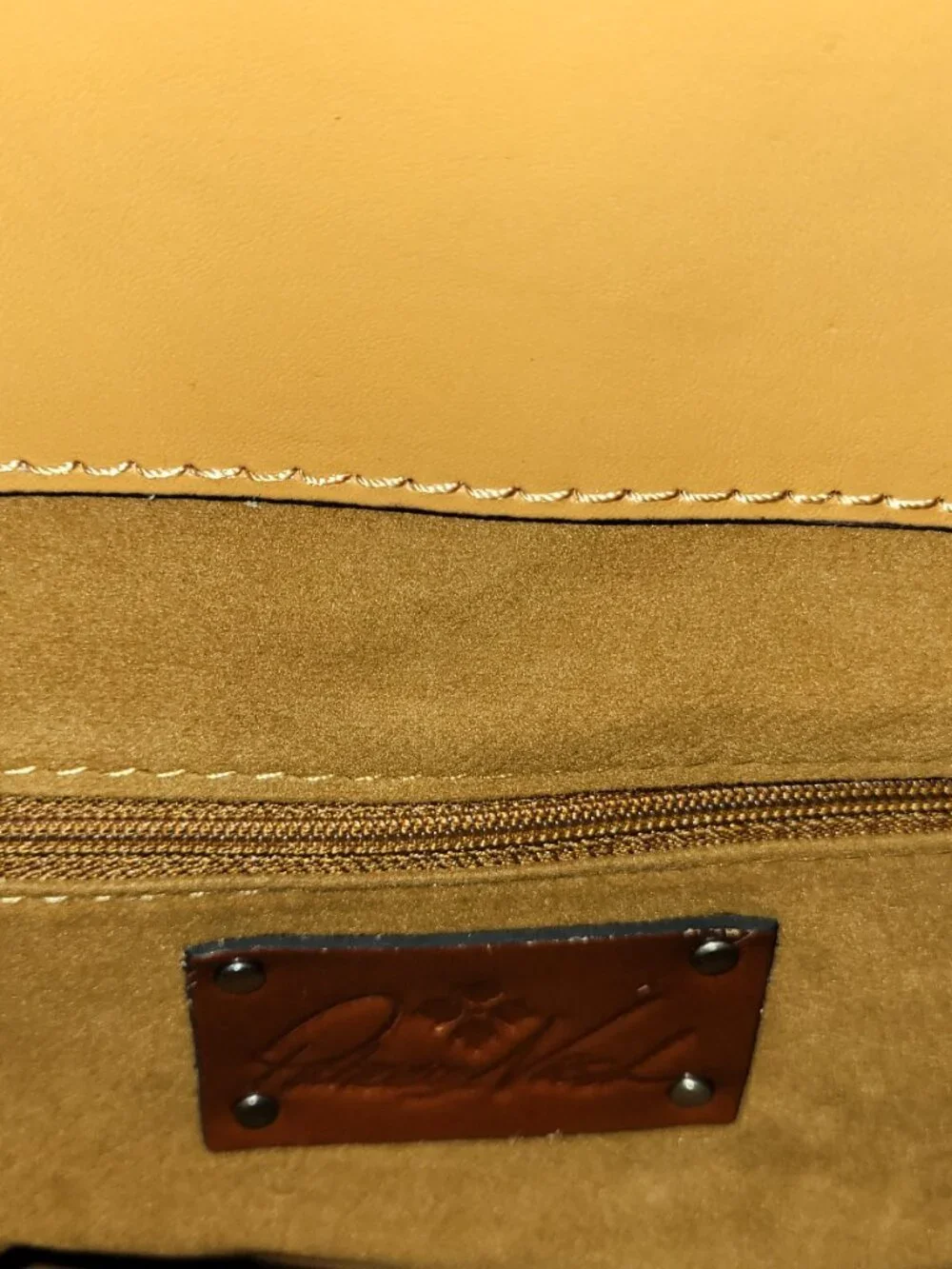 Patricia Nash Leather Vienna Satchel  [Item #HL02]